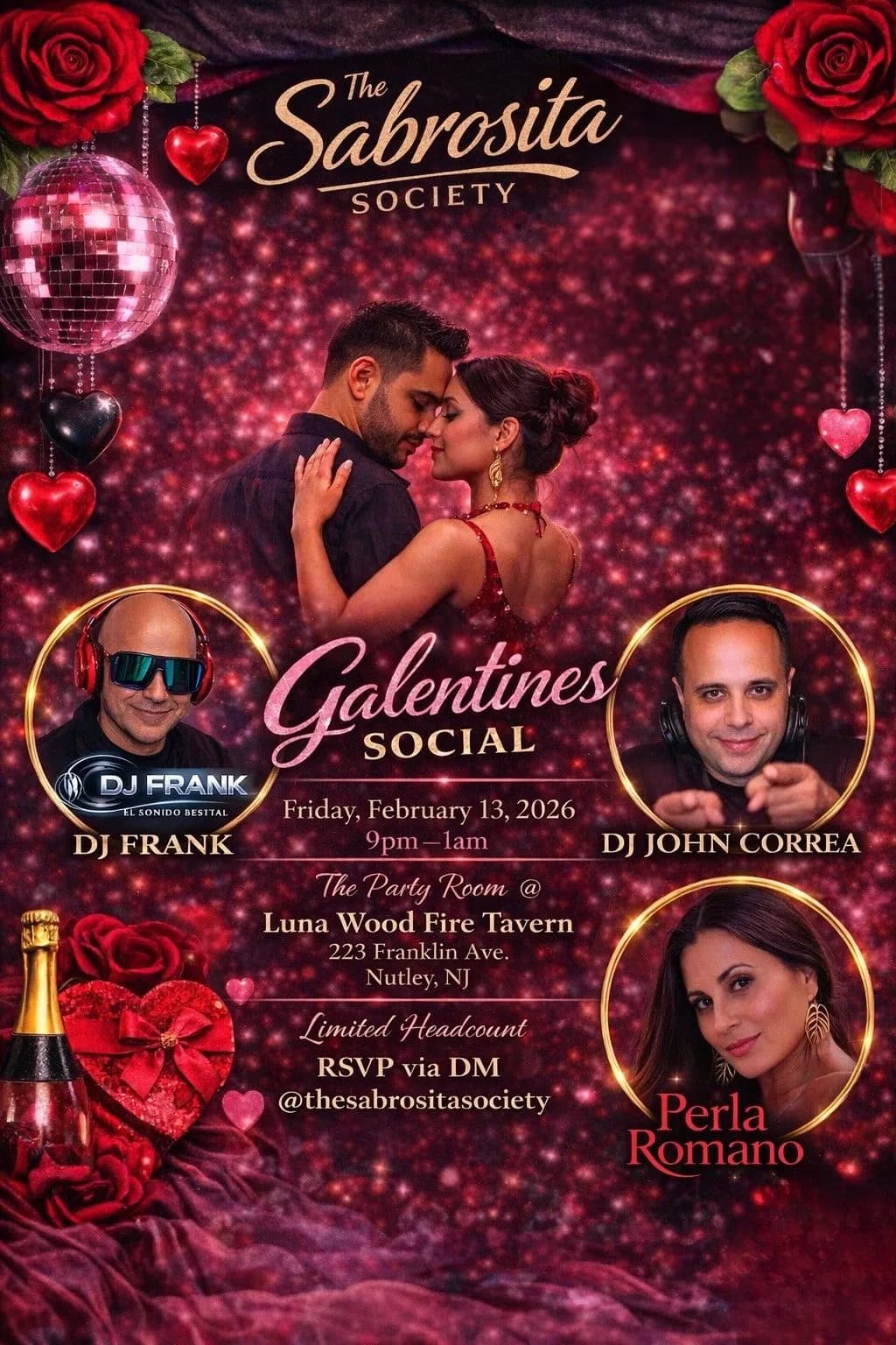 Panoramic view of the dance hall during a social